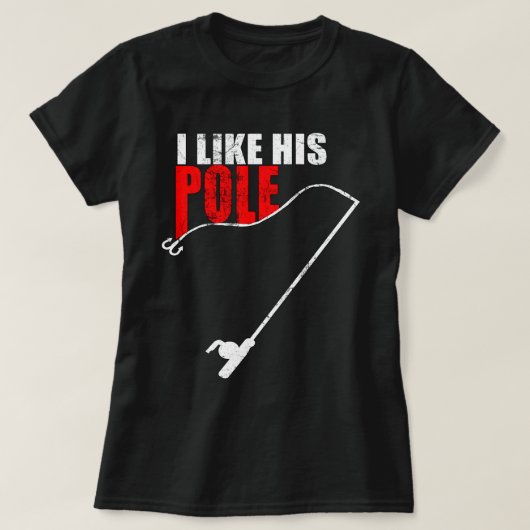 Ich mag seinen Pol, sein lustiges Fischerpaar, Pol T-Shirt (Design vorne)