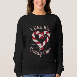 Ich mag seinen Zuckerstangen Lustige Paare passend Sweatshirt