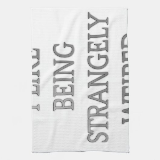 Ich mag seltsam seltsam komisch .png geschirrtuch (Vertikal)