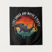 ICH MAG SHARK UND VIELLEICHT 3 PERSONEN WANDTEPPICH (Vorderseite)