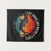 ICH MAG SHARK UND VIELLEICHT 3 PERSONEN WANDTEPPICH (Vorderseite (Horizontal))