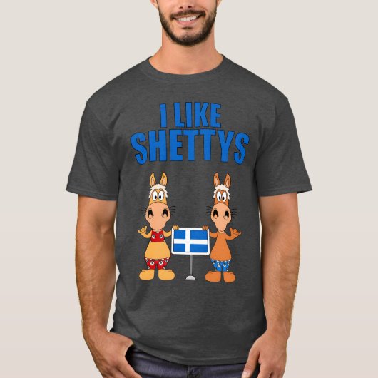 Ich mag Shettys Pferde Pferde Reiten Pferd Pferd f T-Shirt (Vorderseite)