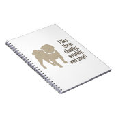 Ich mag sie Chubby, faul und Kurz - Mops Notizblock (Rechte Seite)