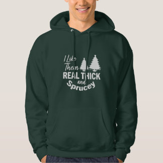 Ich mag sie echt dick und ficherrot Weihnachten Hoodie