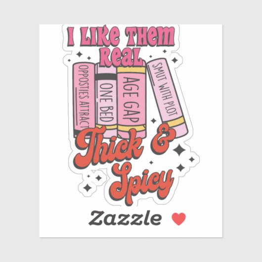 Ich mag sie echt dick und würzig aufkleber (Blatt)