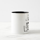 Ich mag Sie ein Latte Zweifarbige Tasse (Mittel)