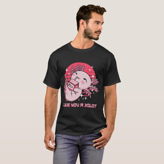 Ich mag Sie ein xoLOT Axolotl Spaß Salamander Meme T-Shirt (Vorne ganz)