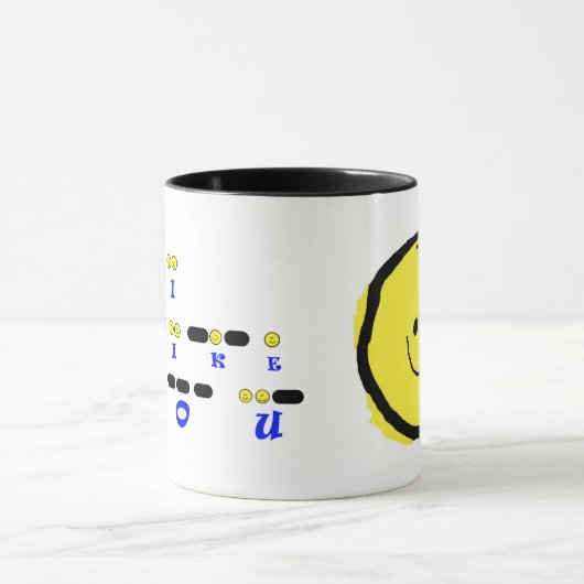 ICH MAG SIE Morsealphabet-Tasse Tasse (Zentrum)