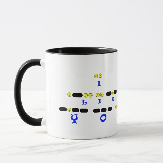 ICH MAG SIE Morsealphabet-Tasse Tasse (Links)