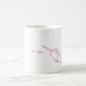 "Ich mag Sie" Narwhal Kaffeetasse (Mittel)