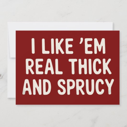 Ich mag sie wirklich dick und spritzig Weihnachten (Vorderseite)