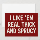 Ich mag sie wirklich dick und spritzig Weihnachten (Vorne/Hinten)