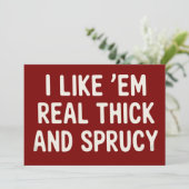 Ich mag sie wirklich dick und spritzig Weihnachten (Stehend Vorderseite)