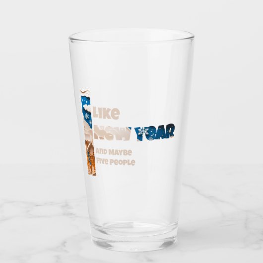 Ich mag Silvester und vielleicht Glas (Vorderseite)