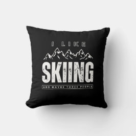 Ich mag Ski und vielleicht drei Leute zitieren Ski Kissen