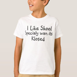 Ich mag Skool Specialy Wan seine Klosed, Kinder T-Shirt