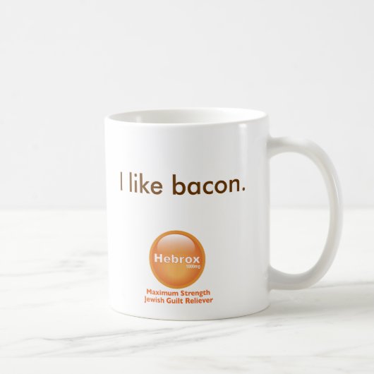 Ich mag Speck Kaffeetasse (Rechts)