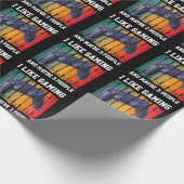 ICH MAG SPIELEN UND VIELLEICHT 3 PERSONEN GESCHENKPAPIER (Ecke)