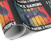 ICH MAG SPIELEN UND VIELLEICHT 3 PERSONEN GESCHENKPAPIER (Rolleneckpunkt)