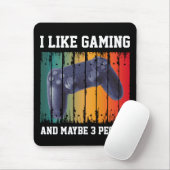 ICH MAG SPIELEN UND VIELLEICHT 3 PERSONEN MOUSEPAD (Mit Mouse)