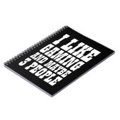 ICH MAG SPIELEN UND VIELLEICHT 3 PERSONEN NOTIZBLOCK (Linke Seite)