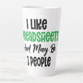 ICH MAG SPREADSHEET UND KANN 3 PERSONEN SEIN MILCHTASSE (Vorderseite)