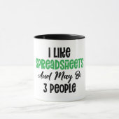 ICH MAG SPREADSHEET UND KANN 3 PERSONEN SEIN TASSE (Zentrum)