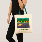 Ich mag Sticks-Tote Bag-Stephen Huneck Tragetasche (Vorderseite (Produkt))