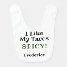 Ich mag Tacos scharf! Weiß und Schwarz