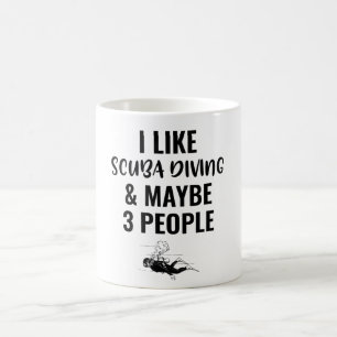 Ich mag Tauchsport und vielleicht 3 Leute Kaffeetasse