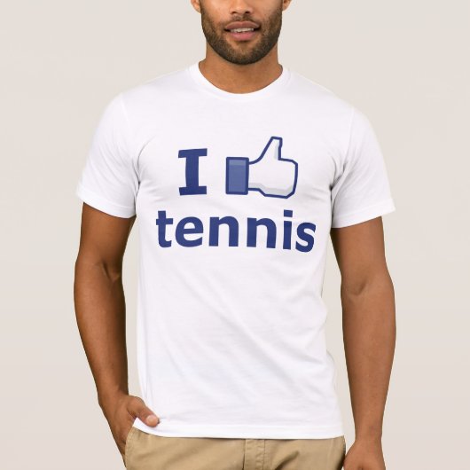 Ich mag Tennis T-Shirt (Vorderseite)
