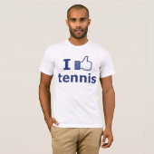 Ich mag Tennis T-Shirt (Vorne ganz)