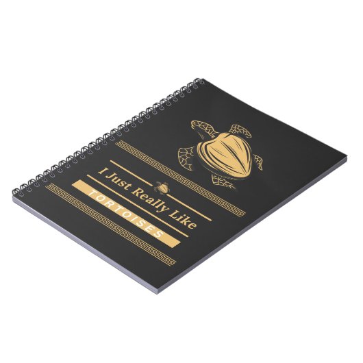 Ich mag Tortoises einfach nur Notizblock (Linke Seite)