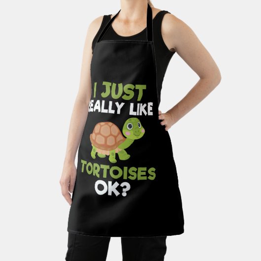 Ich mag Tortoises sehr gerne Ok Reptile Turtle Lov Schürze (InSitu)