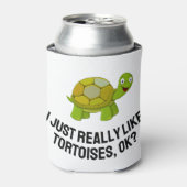 Ich mag Tortoises sehr Niedlich Tortoise Dosenkühler (Kanne Vorderseite)