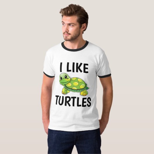 ICH MAG TURTLES T - Shirt (Vorne ganz)