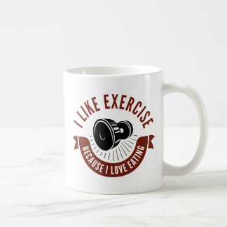 Ich mag Übung Kaffeetasse