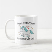 Ich mag Unikorne Kaffeetasse (Links)