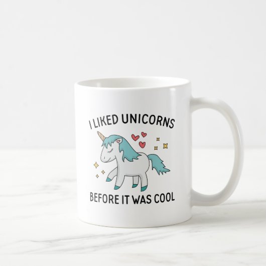 Ich mag Unikorne Kaffeetasse (Rechts)