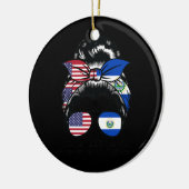 Ich mag USA leben, aber begann EL Salvador Amerika Keramik Ornament (Links)