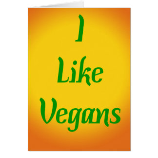 Ich mag Veganer...