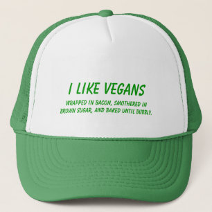 Ich mag Veganer... gekocht bis wahnsinnig lustig Truckerkappe