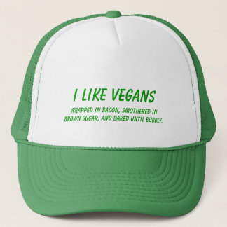 Ich mag Veganer... gekocht bis wahnsinnig lustig Truckerkappe