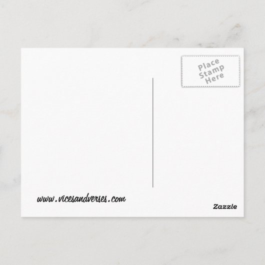 Ich mag Veganer... Postkarte (Rückseite)