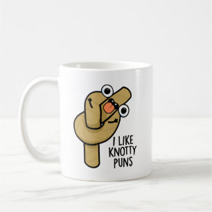 Ich mag verknotete Wortspiele Lustiger Seil-Wortsp Kaffeetasse