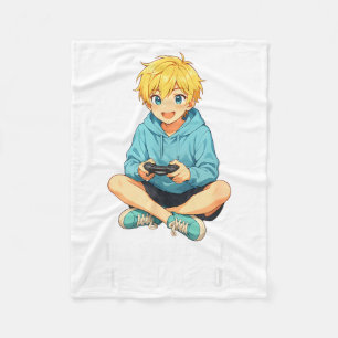 Ich mag Videospiele mehr als Leute Lustiger Gamer  Fleecedecke