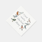 Ich mag Vögel, OK T - Shirt Birdwatcher Serviette (Ecke)