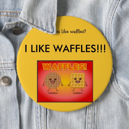 ICH MAG WAFFELN! BUTTON (Beispiel)