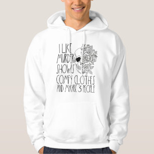 Ich mag wahre Kriminalfälle vielleicht 3 Personen Hoodie