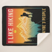 Ich mag Wandern und vielleicht 3 Leute Sherpadecke (Vorderseite (Horizontal))